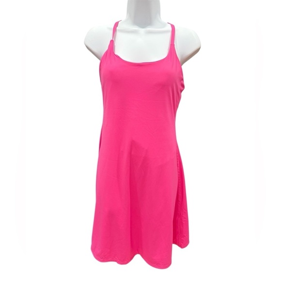 HALARA Dresses & Skirts - Halara Backless Cut Out Adjustable Strap 2-in-1 Pocket Cool Touch Size S